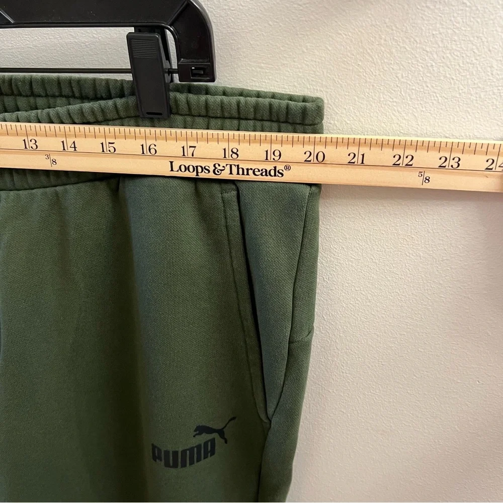 PUMA Men's Fleece Jogger Pants Forest Green Size XXL - Picture 7 of 9